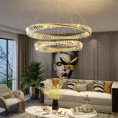 LED LED Crystal LED με τηλεχειριστήριο χρυσού Cairro 98W