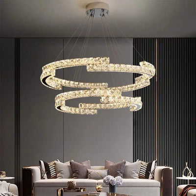 Lulus LED Crystal με το τηλεχειριστήριο Silver Latifah 118W