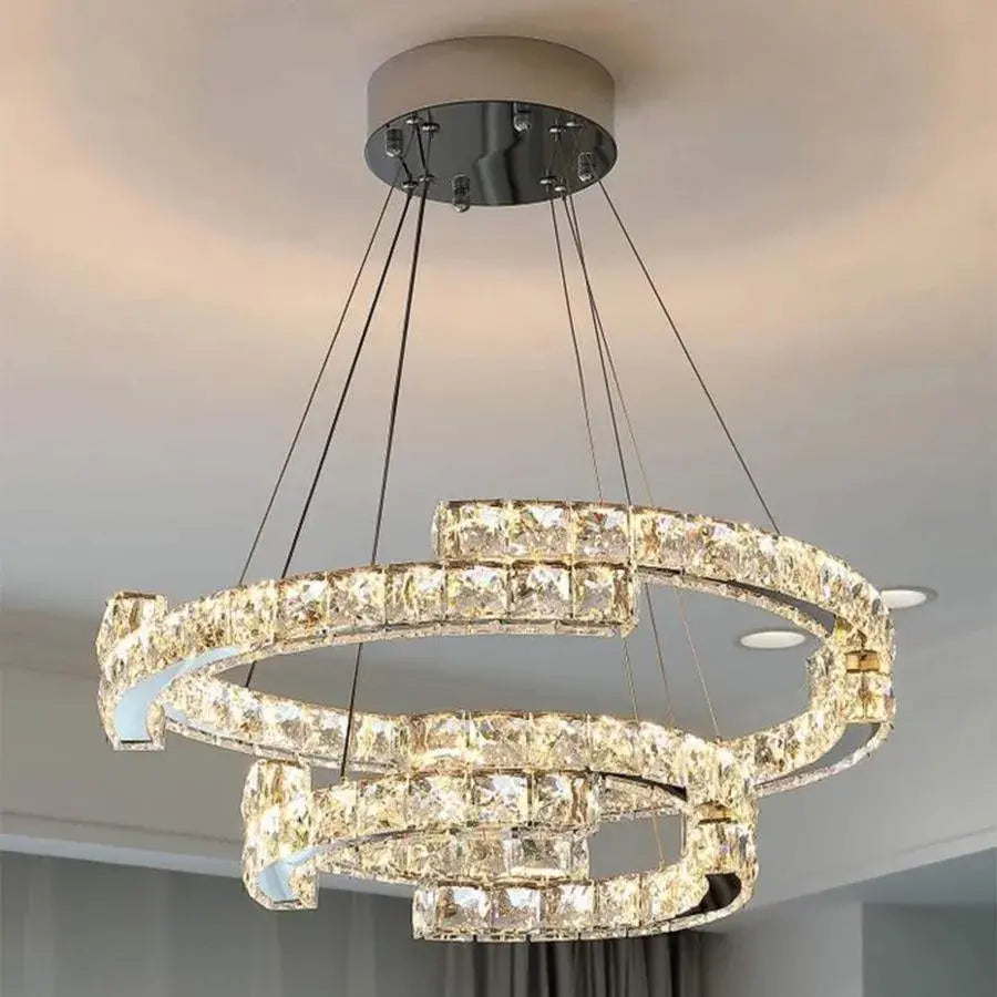 Lulus LED Crystal με το τηλεχειριστήριο Silver Latifah 118W