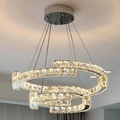 Lulus LED Crystal με το τηλεχειριστήριο Silver Latifah 118W