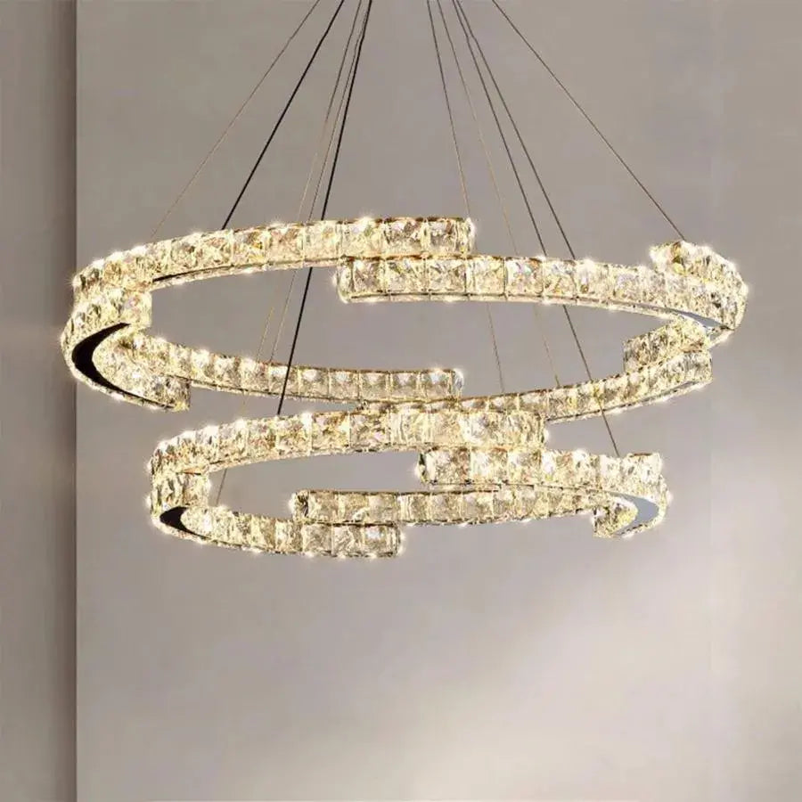 Lulus LED Crystal με το τηλεχειριστήριο Silver Latifah 118W
