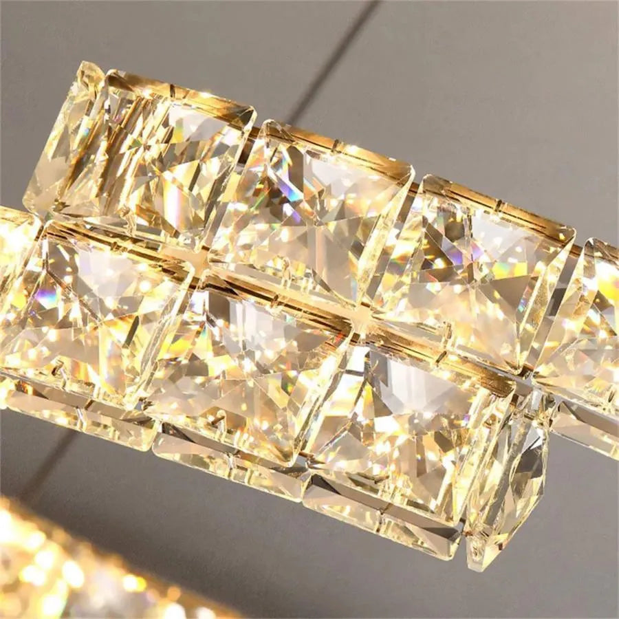 Lulus LED Crystal με τηλεχειριστήριο Samira 86W, Silver