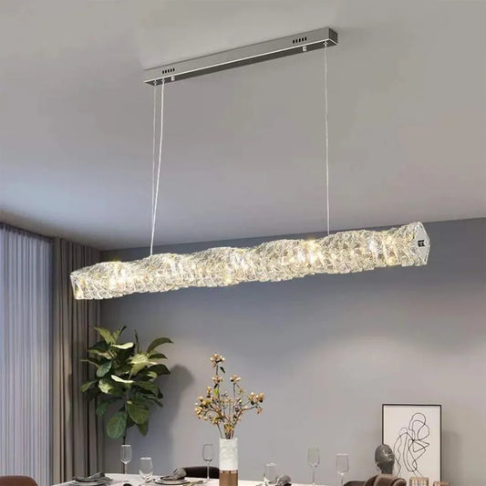 LED LED Crystal LED με τηλεχειριστήριο 38W Sehrazat, Silver