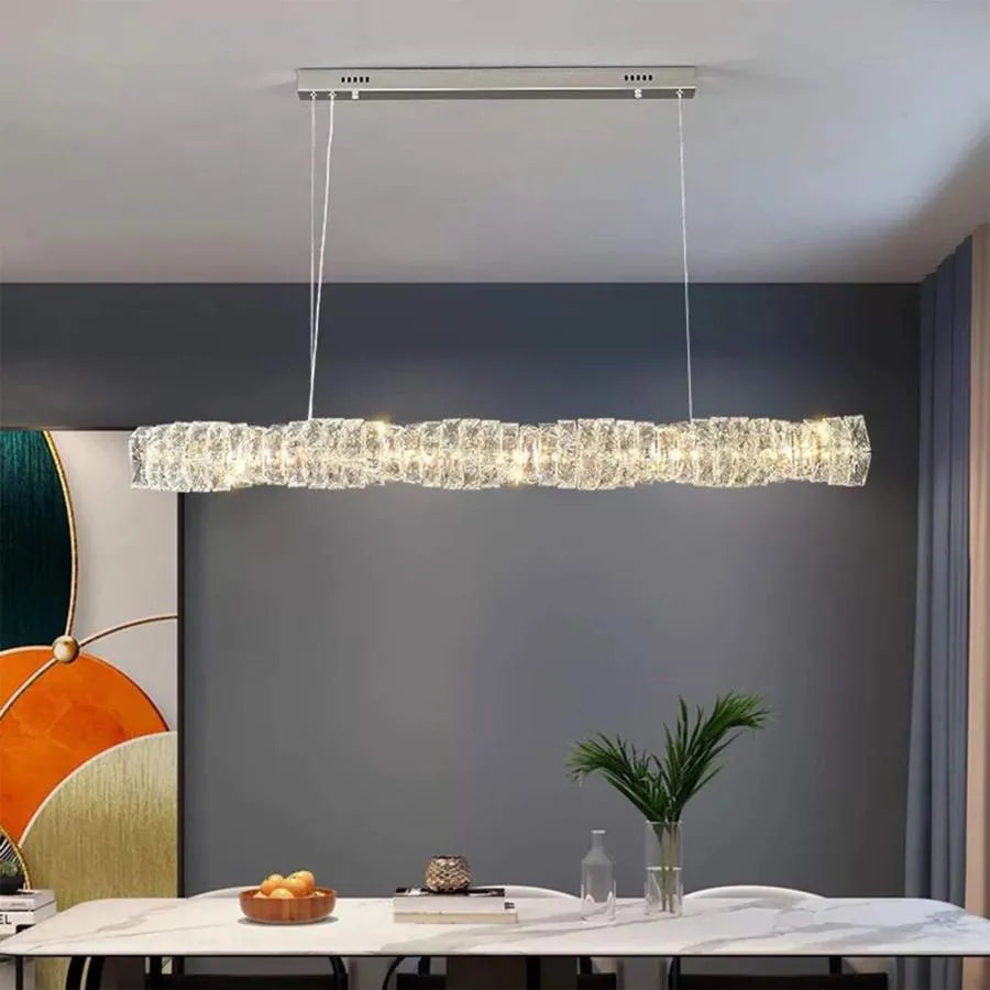 LED LED Crystal LED με τηλεχειριστήριο 38W Sehrazat, Silver
