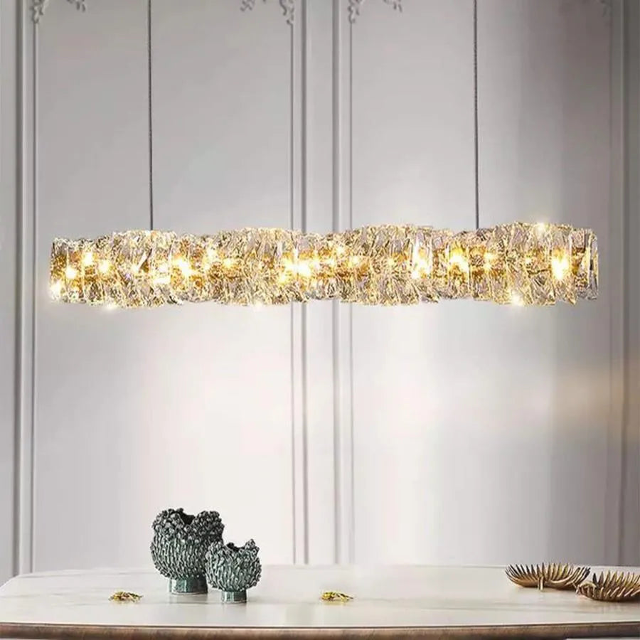 LED LED Crystal LED με τηλεχειριστήριο 38W Sehrazat, Silver