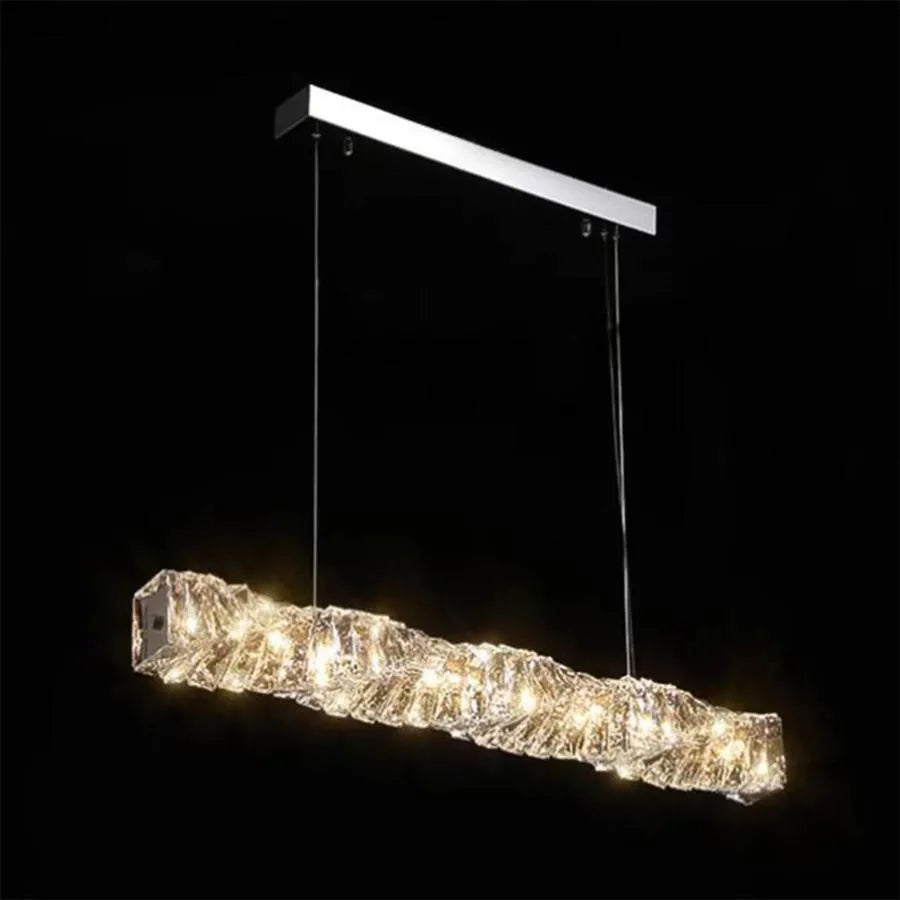 LED LED Crystal LED με τηλεχειριστήριο 38W Sehrazat, Silver