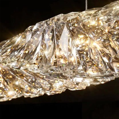 LED LED Crystal LED με τηλεχειριστήριο 38W Sehrazat, Silver