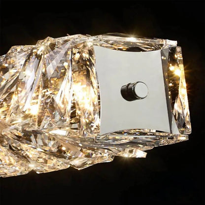 LED LED Crystal LED με τηλεχειριστήριο 38W Sehrazat, Silver