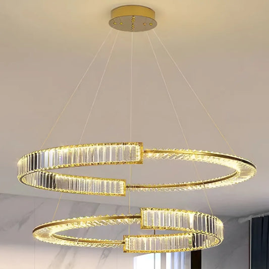 LED LED Royal Prism, χρυσό, μέταλλο και κρυστάλλι