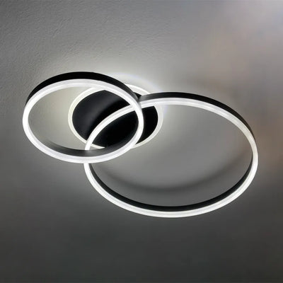 LED πολυέλαιος με τηλεχειριστήριο Hailey, 71W, 2 κύκλοι, κρύο/ζεστό/ουδέτερο φως, άκαμπτο, μαύρο