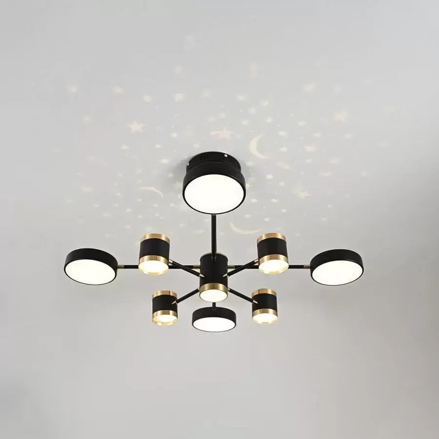 LED Lulus με Melecomanda Jonis 87W Dimable Black