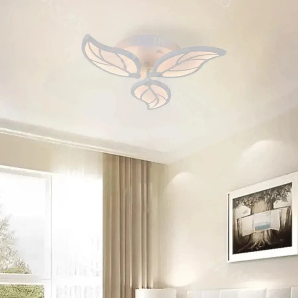 LED πολυέλαιος με τηλεχειριστήριο Laurice, 33W, 3 πέταλα, κρύο/ζεστό/ουδέτερο φως, ασταθές, λευκό