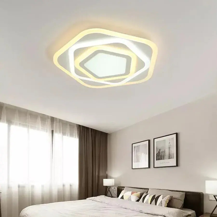 LED LUD με τηλεχειριστήριο Pentagon, 59W, κρύο/ζεστό/ουδέτερο φως, λευκό