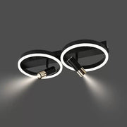 LED Lulus με Rube Ruben 34W Dimable Black Remote