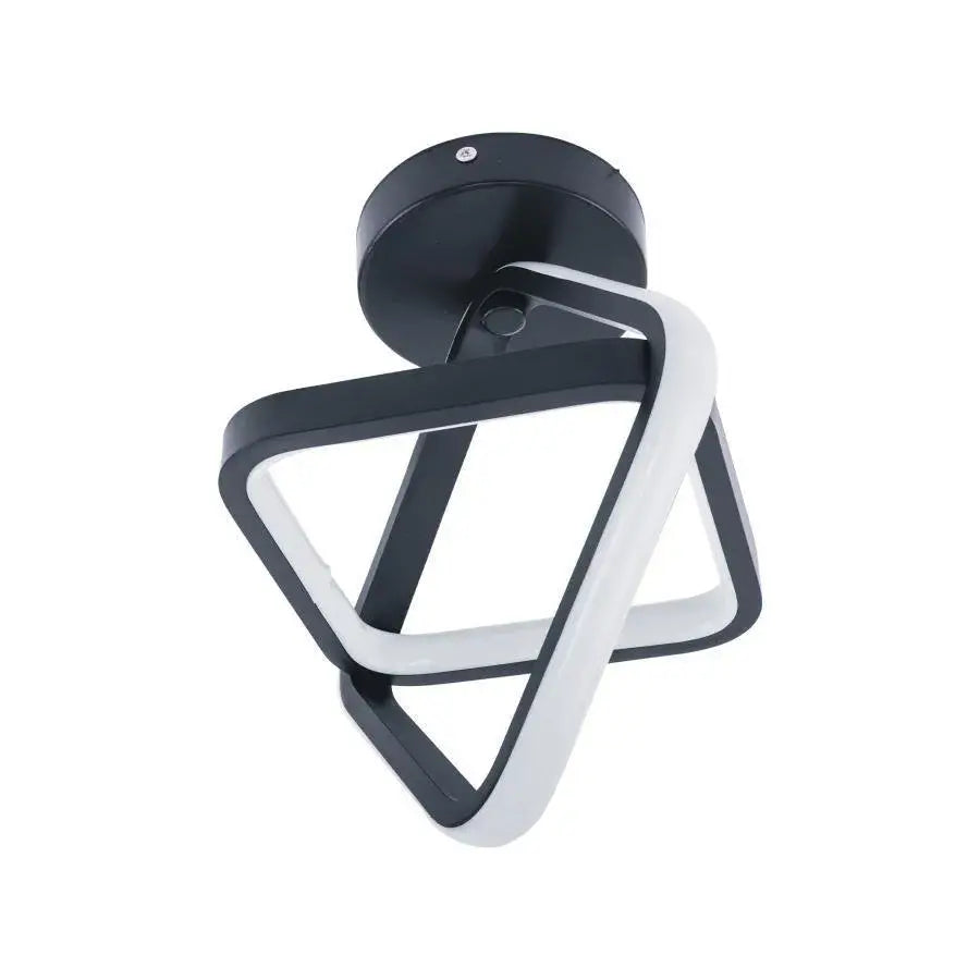 LED LED Vertex Cubus Cubus Coured Ρώμη, 13W, 2 Ρόμπους, κρύο/ζεστό/ουδέτερο φως, μαύρο