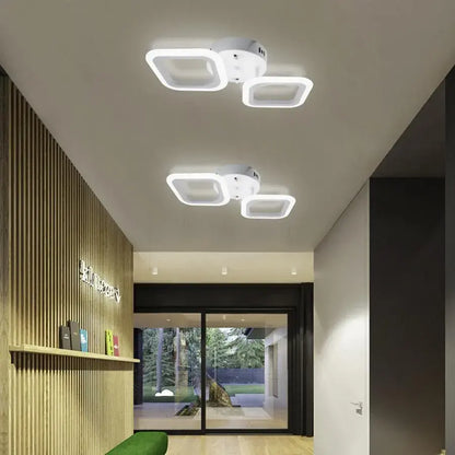 LED LED Erika, 11W, 2 τετράγωνα, ουδέτερο φως, λευκό
