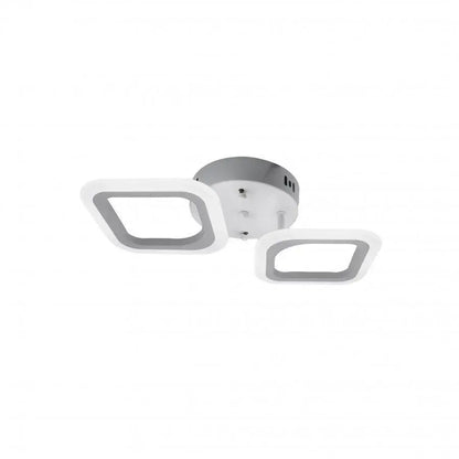 LED LED Erika, 11W, 2 τετράγωνα, ουδέτερο φως, λευκό