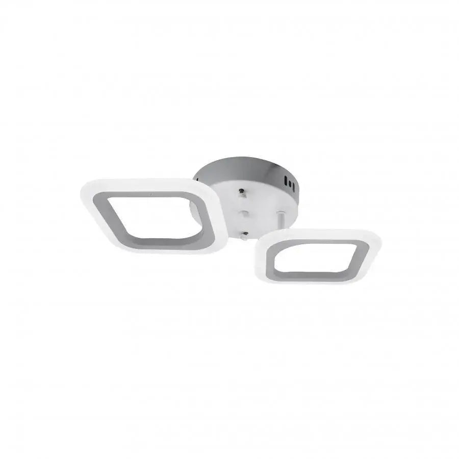 LED LED Erika, 11W, 2 τετράγωνα, ουδέτερο φως, λευκό