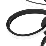 Πολυέλαιος LED με τηλεχειριστήριο ELON 120W, Κυματιστό, Κρύο/Ζεστό/Ουδέτερο φως, Ρυθμιζόμενο, Μαύρο