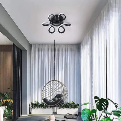 LED LED Helix, 44W, κυματιστό, κρύο/ζεστό/ουδέτερο φως, μαύρο