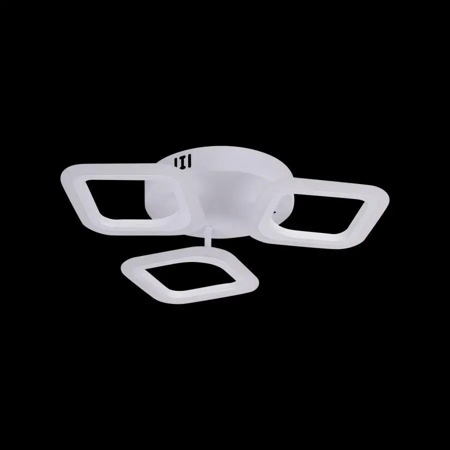 LED LED Erika, 24W, 3 τετράγωνα, ουδέτερο φως, λευκό