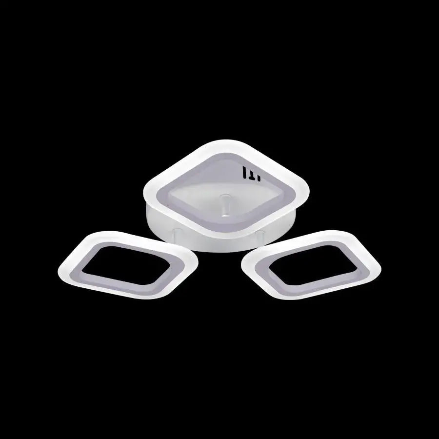 LED LED Erika, 24W, 3 τετράγωνα, ουδέτερο φως, λευκό