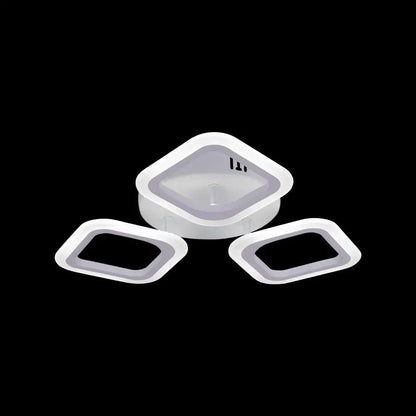 LED LED Erika, 24W, 3 τετράγωνα, ουδέτερο φως, λευκό