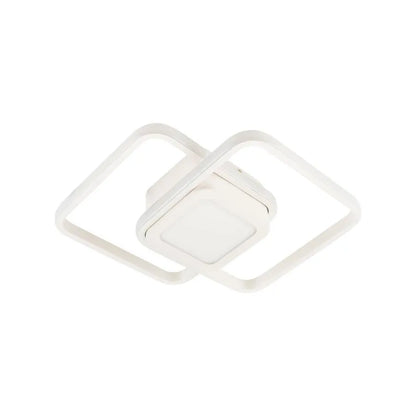 LED LED DuOform, 36W, Γεωμετρικός σχεδιασμός, στρογγυλεμένο τετράγωνο, λευκό, ζεστό/κρύο/ουδέτερο φως