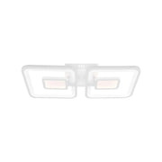 LED Lust με τηλεχειριστήριο, Felix, 2 τετράγωνα, 77W, κρύο/ζεστό/ουδέτερο φως, ασταθές, λευκό