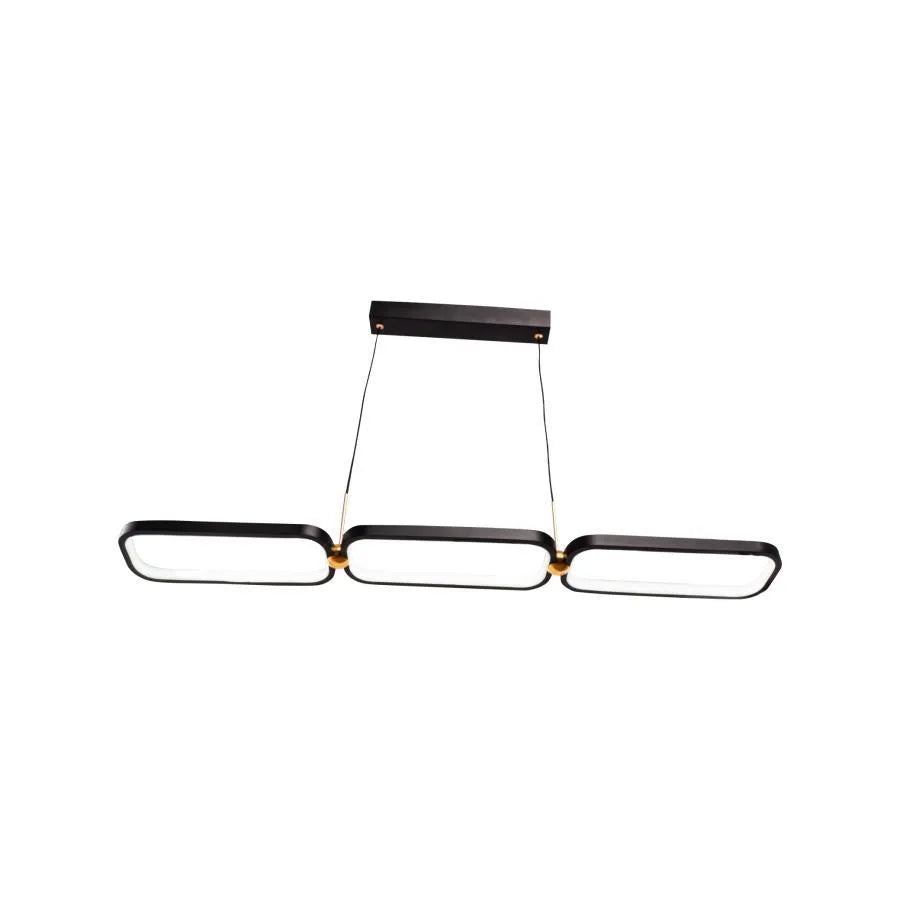 LED LED Hansa με τηλεχειριστήριο, 80W, 2,4GHz, μέταλλο, μαύρο και χρυσό