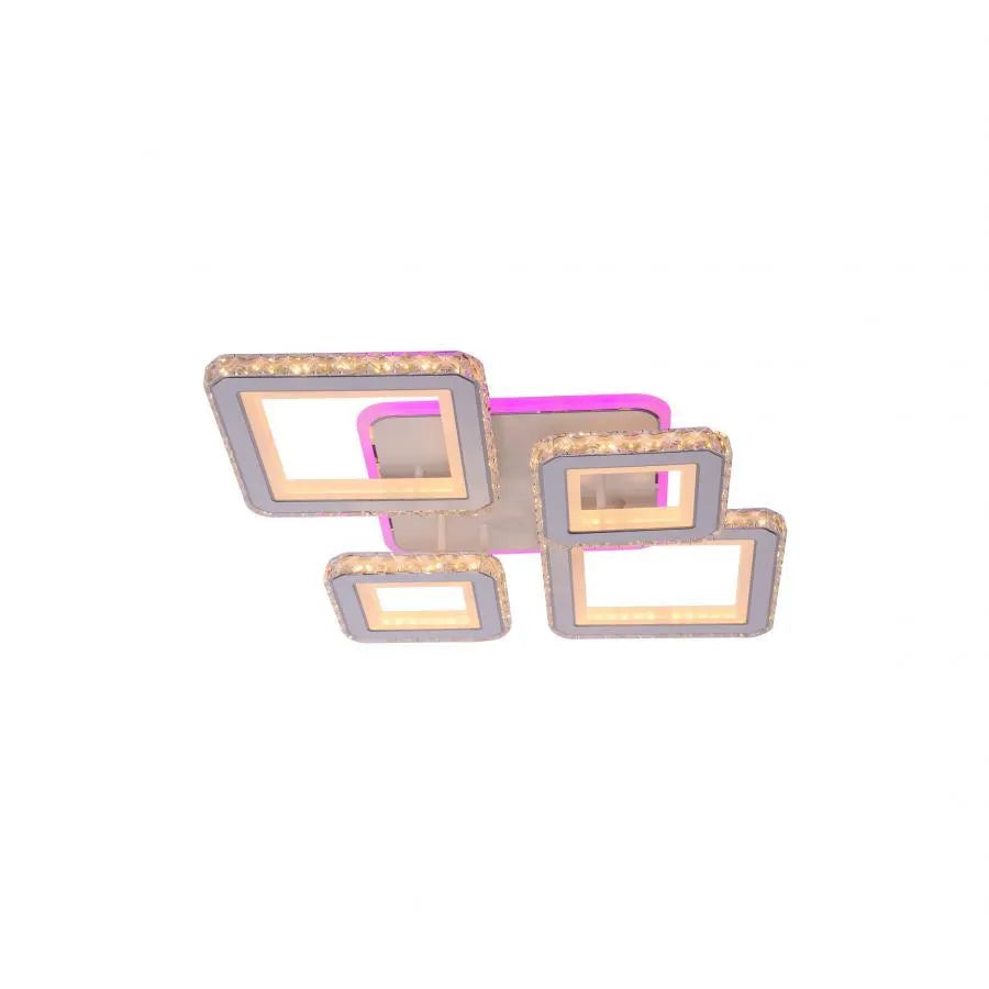 Lulus LED RGB με τηλεχειριστήριο Quadris, 78W, 4 τετραγωνικά