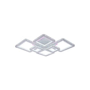 RGB LED Lust με τηλεχειριστήριο Quadris, 240W, 6 τετράγωνα, κρύο/ζεστό/ουδέτερο φως, Daisy, White