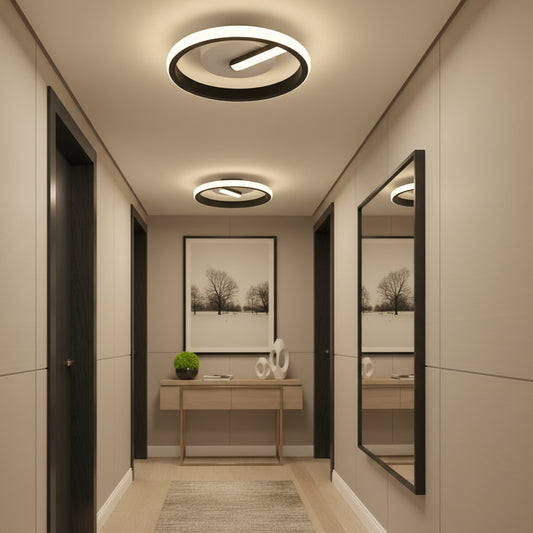 Πολυέλαιος LED VICTORIA 19W, Στρογγυλός, Κρύο/Ζεστό/Ουδέτερο φως, Μαύρο, Λευκό