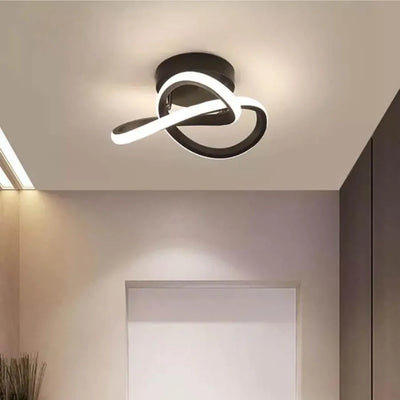 LED LED ροή κορυφής, 24W, κυματιστό, κρύο/ζεστό/ουδέτερο φως, μαύρο