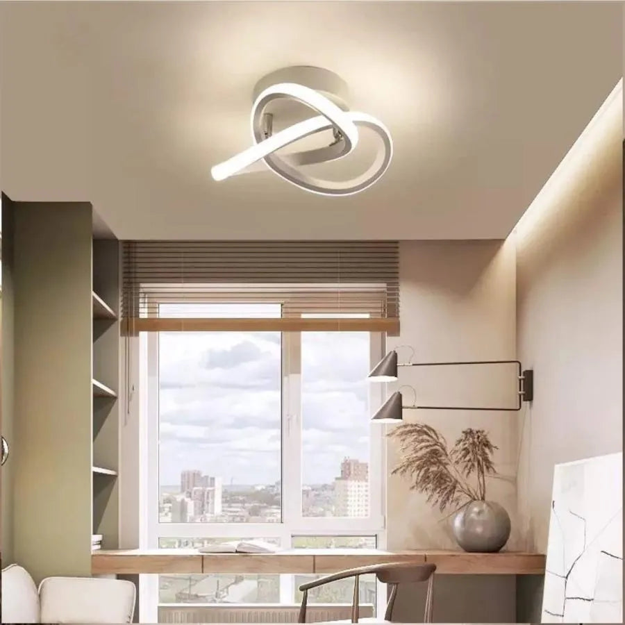 LED LED ροή κορυφής, 24W, κυματιστό, κρύο/ζεστό/ουδέτερο φως, λευκό