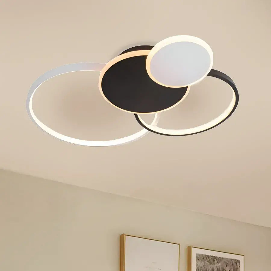LED LED Libra Lust με τηλεχειριστήριο, 120W, λευκό με μαύρο, ακρυλικό, μαργαρίτα