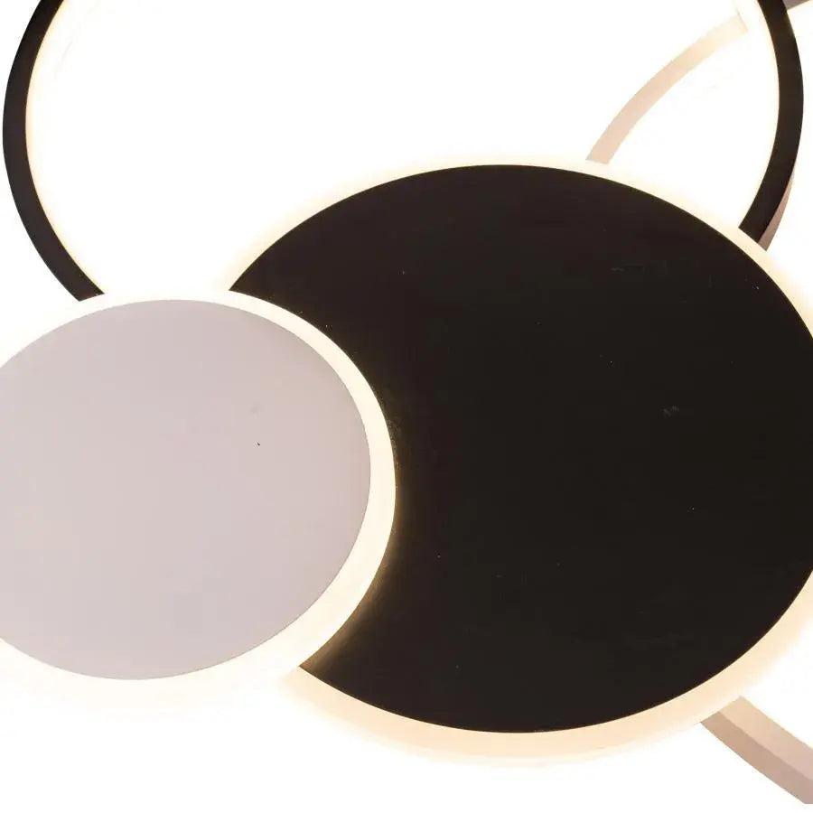 LED LED Libra Lust με τηλεχειριστήριο, 120W, λευκό με μαύρο, ακρυλικό, μαργαρίτα