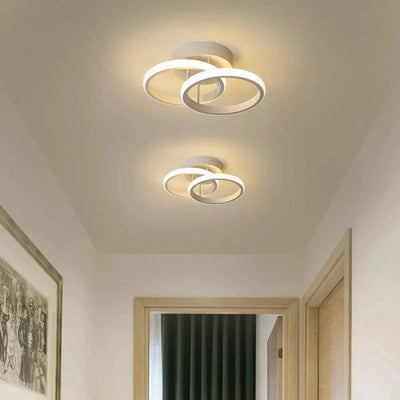 Η κορυφή LED Lulus κυκλοφορεί επικαλυπτόμενα κύκλους, 44W, 2 κύκλους, κρύο/ζεστό/ουδέτερο φως, λευκό