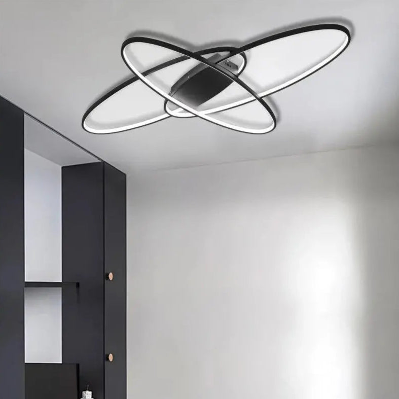 LED LED Orbit LED με τηλεχειριστήριο, 140W, κρύο/ζεστό/ουδέτερο φως, ασταθές, μαύρο