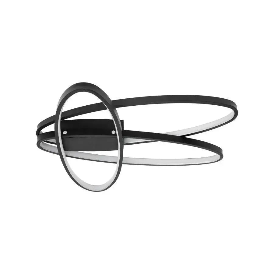 LED LED Orbit LED με τηλεχειριστήριο, 140W, κρύο/ζεστό/ουδέτερο φως, ασταθές, μαύρο