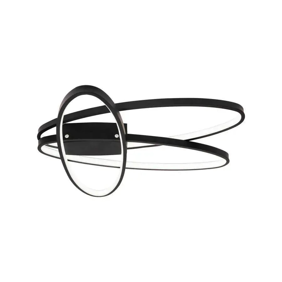 LED LED Orbit LED με τηλεχειριστήριο, 140W, κρύο/ζεστό/ουδέτερο φως, ασταθές, μαύρο