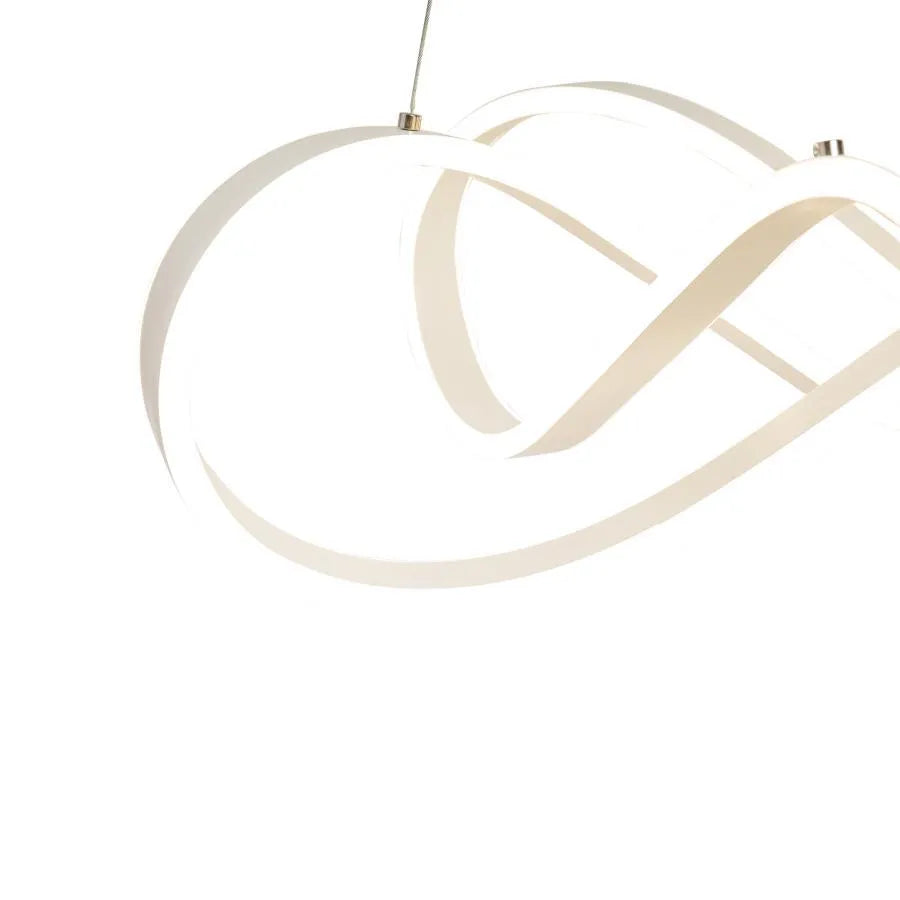 LED LUST ΑΝΤΙΜΕΤΩΠΙΣΗ με το άπειρο Halo, το τηλεχειριστήριο 138W, το ρυθμιζόμενο ύψος, το κρύο/ζεστό/ουδέτερο φως, Daisy, White