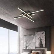 LED LED Masha με τηλεχειριστήριο 80W, ακρυλικό και μέταλλο, μαύρο