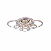 LED LED Crystal RGB με τηλεχειριστήριο LIA 182W Dimable White Silver