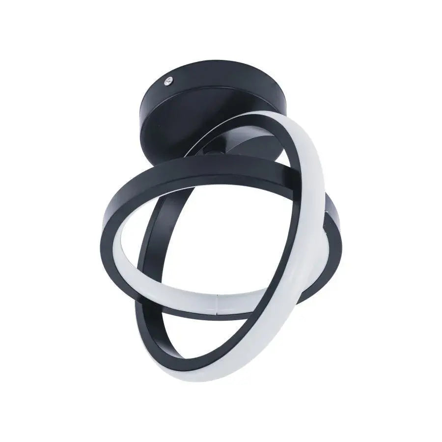 LED LED Vertex Gyro Cross Circles, 42W, 2 κύκλοι, κρύο/ζεστό/ουδέτερο φως, μαύρο