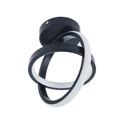 LED LED Vertex Gyro Cross Circles, 42W, 2 κύκλοι, κρύο/ζεστό/ουδέτερο φως, μαύρο