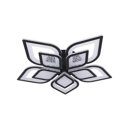 LED πολυέλαιος με τηλεχειριστήριο Dalia, 170W, 5 πέταλα, κρύο/ζεστό/ουδέτερο φως, ασταθές, μαύρο