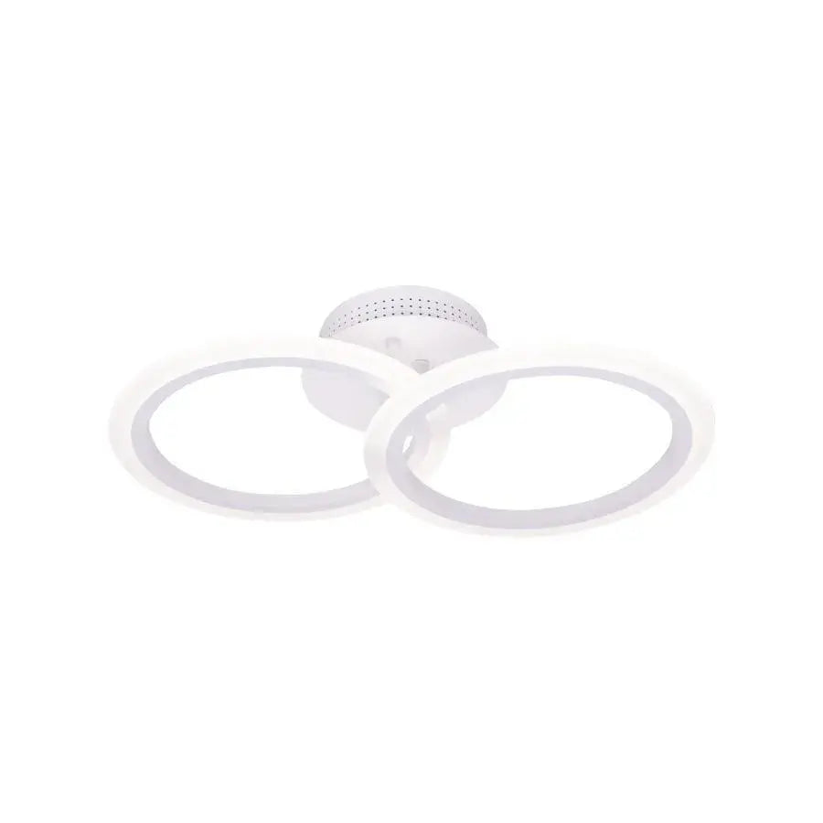 LED πολυέλαιος με τηλεχειριστήριο Betty, 28W, 2 κύκλοι, κρύο/ζεστό/ουδέτερο φως, ασταθές, λευκό