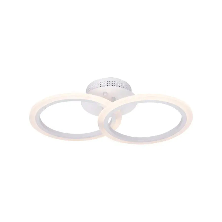 LED πολυέλαιος με τηλεχειριστήριο Betty, 28W, 2 κύκλοι, κρύο/ζεστό/ουδέτερο φως, ασταθές, λευκό