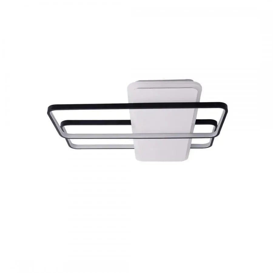LED πολυέλαιος με τηλεχειριστήριο Carolina 76W Υπερβολικά τετράγωνα κρύα/ζεστό/ουδέτερο μαύρο λευκό